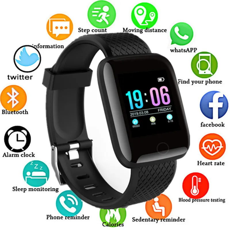 Smart Watch Men Blood Pressure Waterproof Smartwatch Women Heart Rate Monitor Fitness Tracker Watch GPS Sport For Android IOS