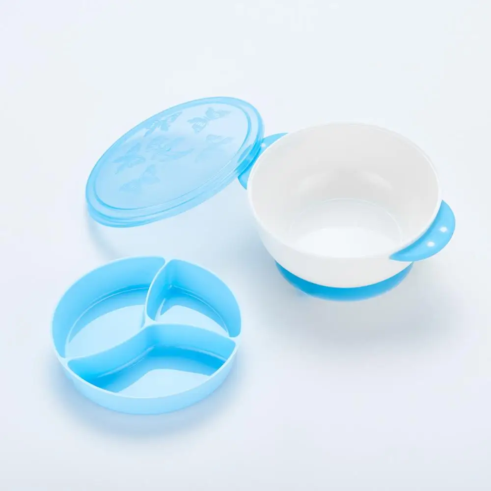 

Child Suction Cup Dishes Sucker Bowl Baby Kids Feeding Toddler Training Plate Spoon Gift Slip-Resistant Tableware Learning