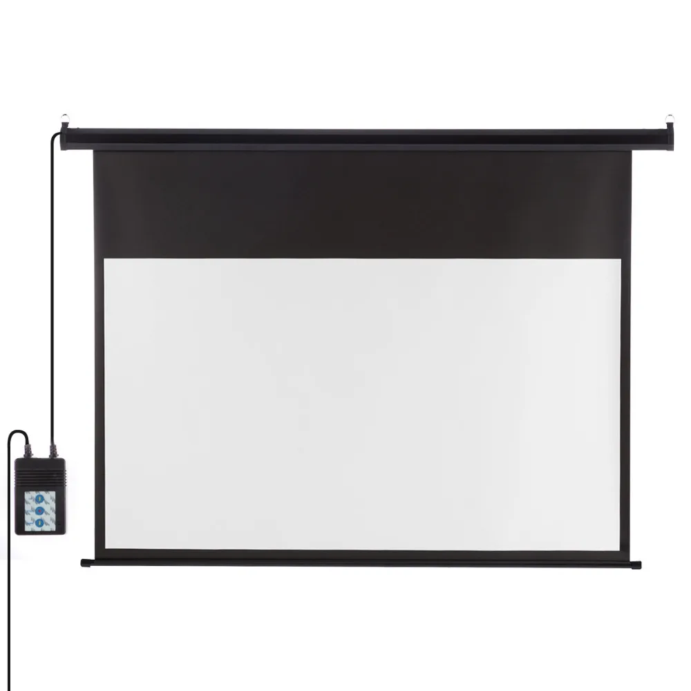 100/"16:9 1.2 Gain Electric Motorized HD Projector Screen 160 Degree Wide Viewing