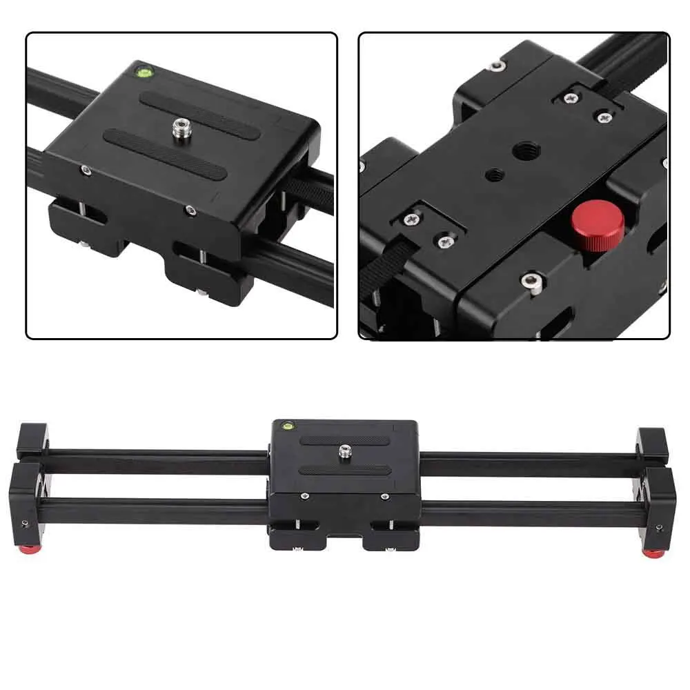40cm/50cm Camera Video Slider Double Distance Track Dolly Rail System Stabilizer for Canon Nikon Sony DSLR Photography Studio