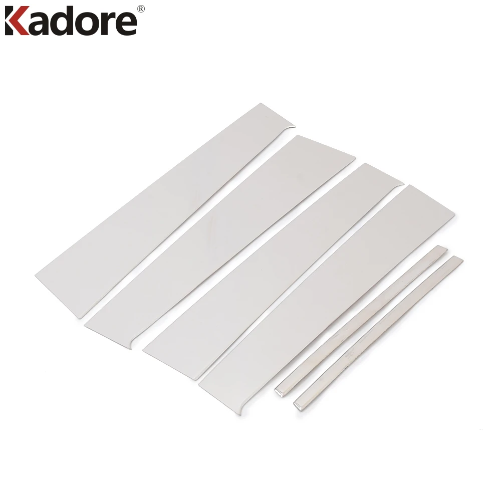 

For Nissan Versa Sedan 2012 2013 2014 2015 Stainless Steel Car Window B + C Pillars Decorative Cover Trim Sticker Accessories
