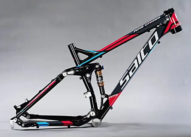 Cheap SALTO AMS CROSS 1.0 mountain shock absorber bicycle aluminum Alloy soft tail MTB suspension frame black red gloss Cheap SALTO AMS CROSS 1.0 mountain shock absorber bicycle aluminum Alloy soft tail MTB suspension frame black red gloss