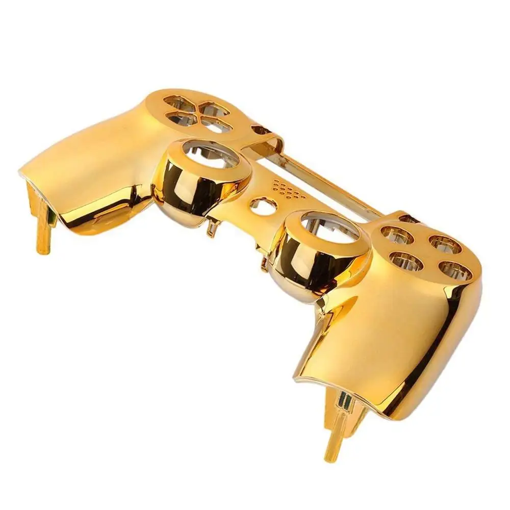 

Chrome Plating Front Golden Housing Shell Cover Case Upper For PS4 Playstation 4 DualShock 4 V1 Gen 1th Controller Replacement