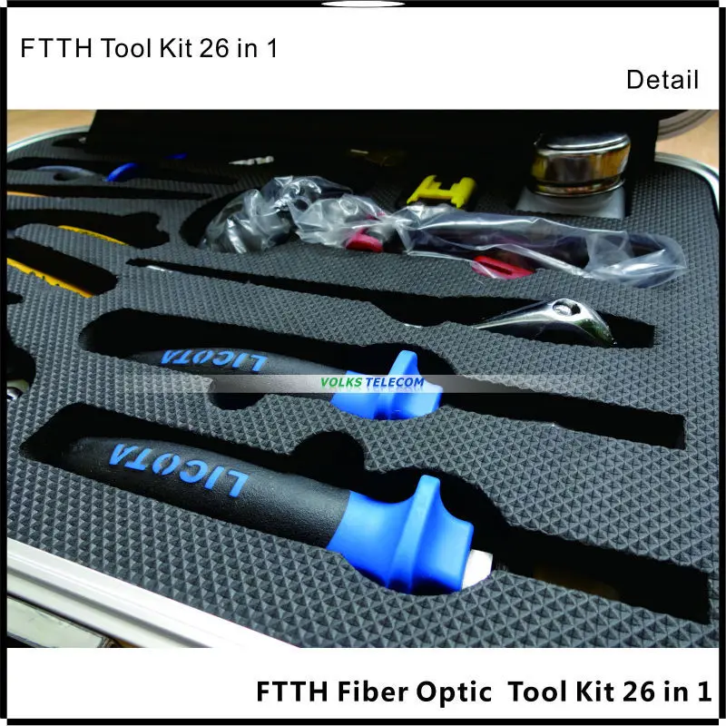 26 In 1 Fiber Optic FTTH Tool Kit with Cutter