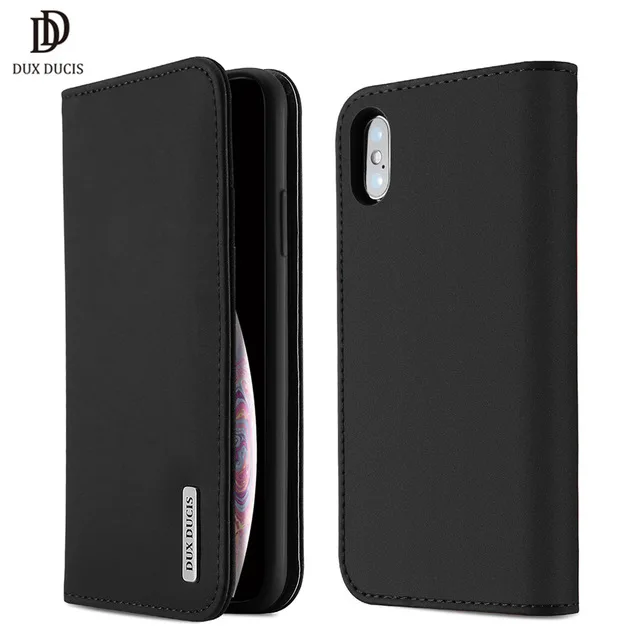 Чехол из натуральной кожи для iPhone 11 X XR XS DUX DUCIS винтажный Чехол-книжка 12 Pro Max 6 6S 7 8