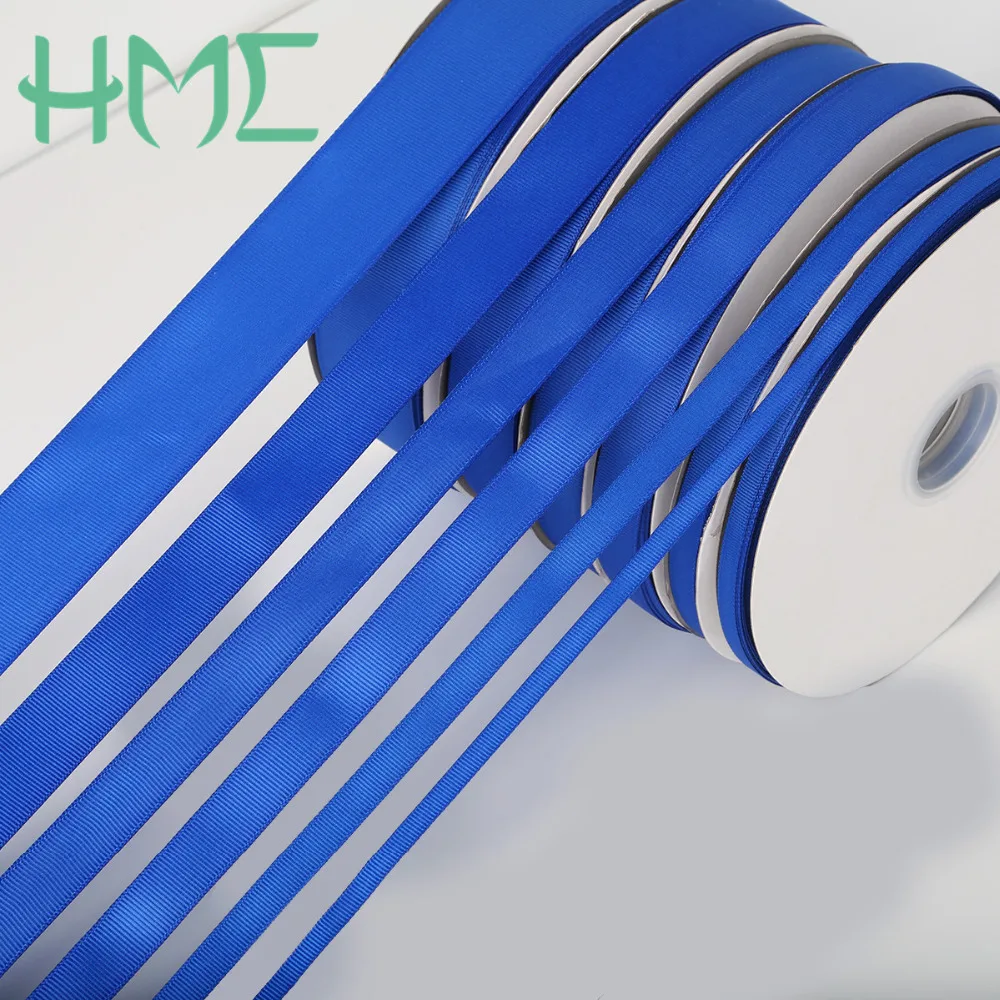 New Item Royal Blue Color 100yards/lot 7/10/15/20/25/38mm Satin And Grosgrain Ribbon for DIY Party Decoration Gift Wrapping