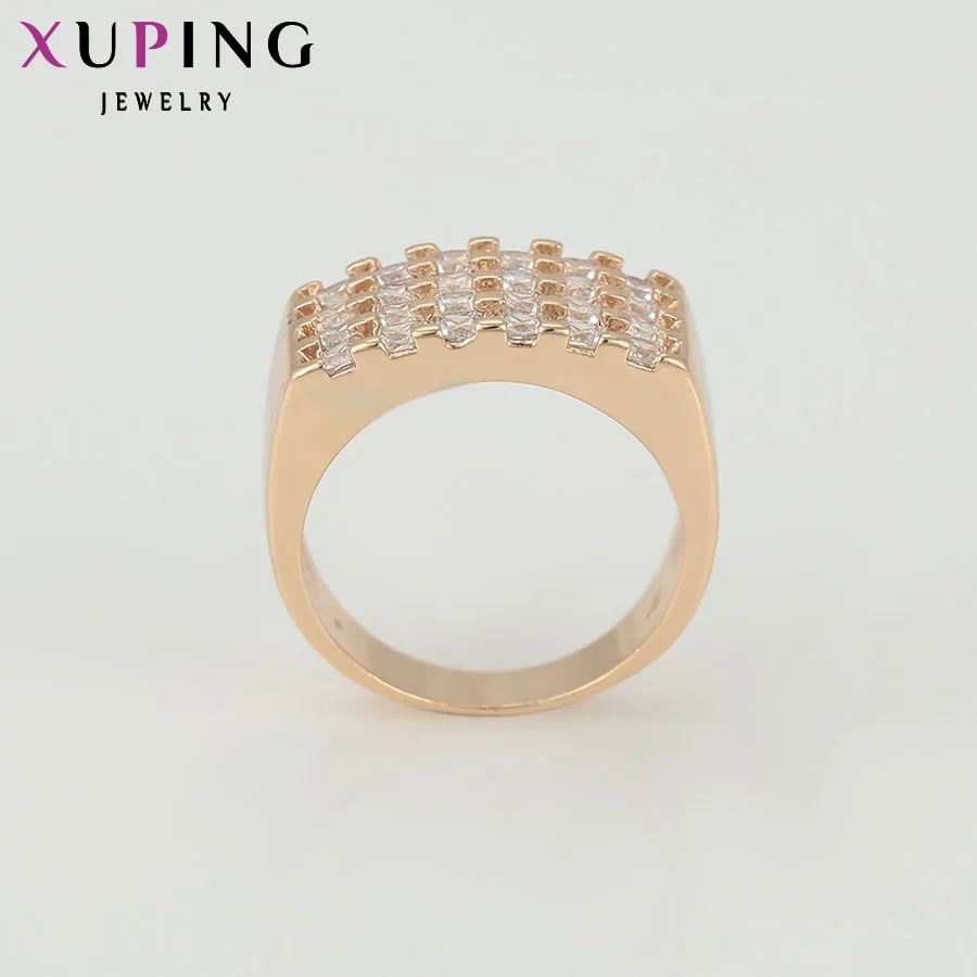 Xuping роскошное кольцо популярный дизайн Очаровательное Стильное кольцо для девушек и женщин позолоченные кольца ювелирные изделия Рождественский подарок 12752
