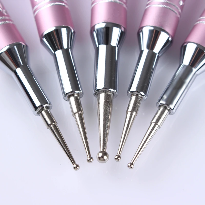 WiRinef 5pcs/Kit Manicure Tool Acrylic 2 Way Gel Painting Pen Nail