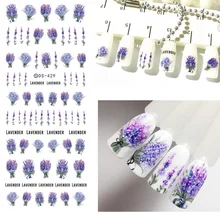 30 Styles! Fleurs Motifs! Ongles Art manucure eau décalcomanie décorations conception transfert d'eau ongles autocollant pour ongles conseils beauté(China)