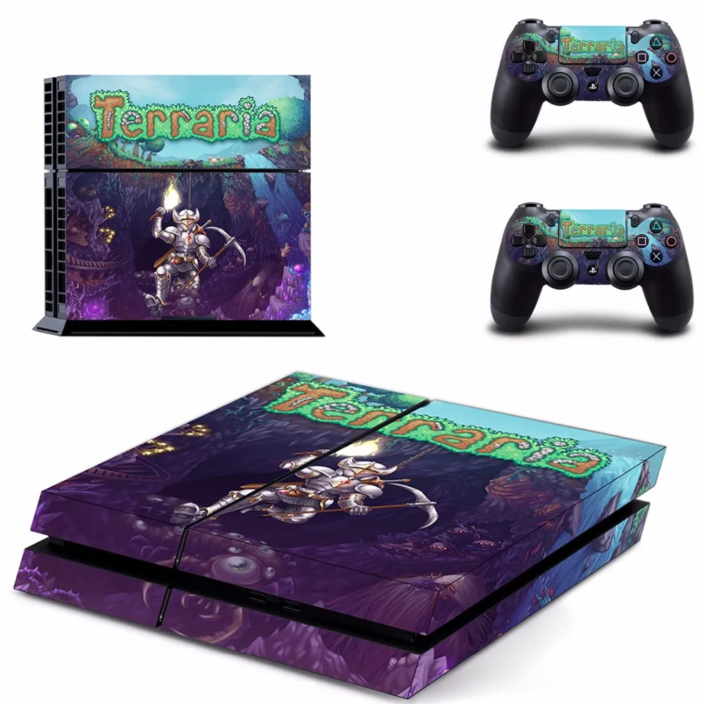 Игра Terraria PS4 Кожа Наклейка для sony playstation 4 консоли и 2 контроллеров PS4 Скины Наклейка виниловая