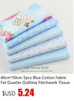 Cotton Fabric Solid Blue Color Designs Sewing Cloth Bedding Scrapbooking Tecido Decoration Quilting Patchwork Twill Telas