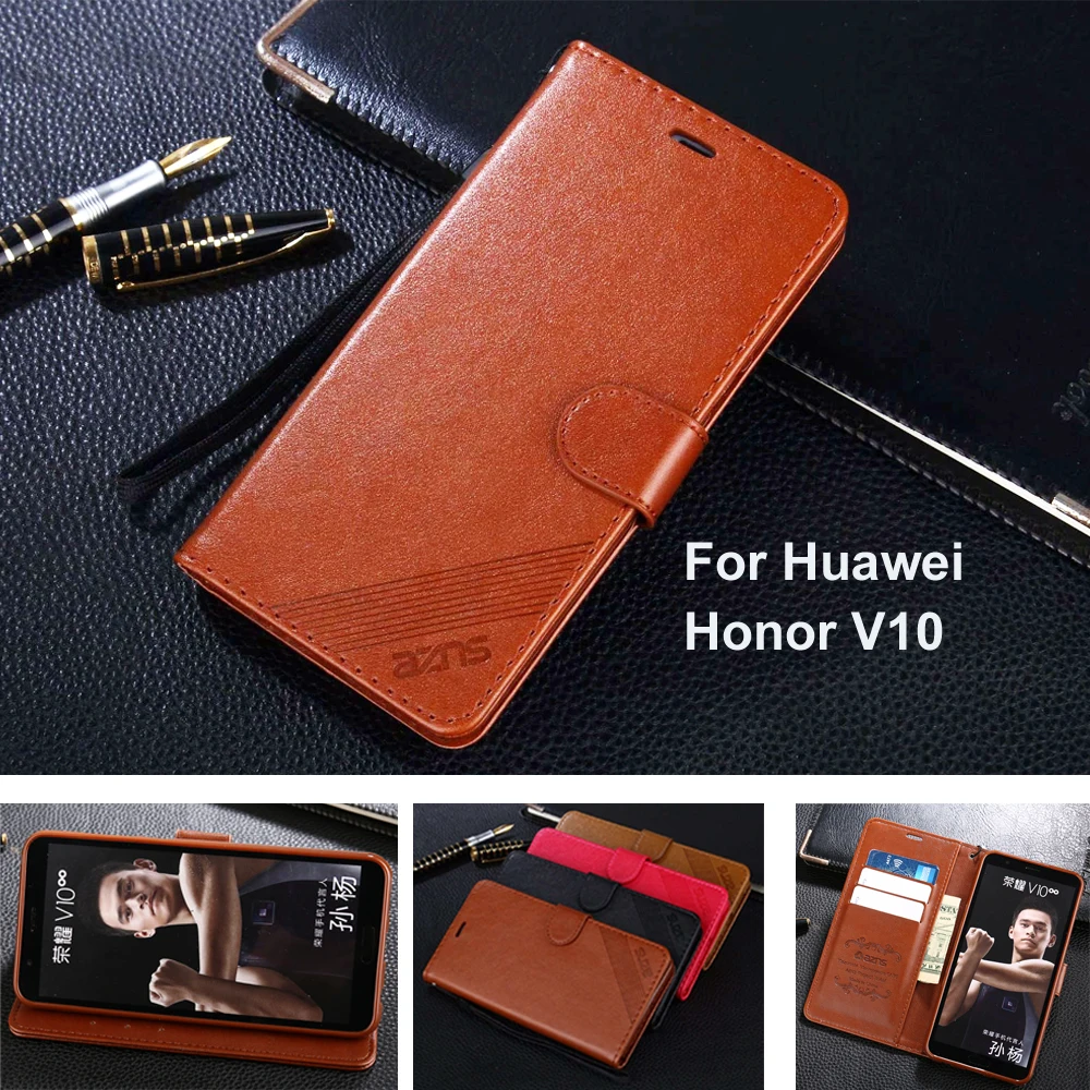 Для Huawei Honor V10 случае Роскошные Стенд Бумажник откидная крышка телефон Сумки