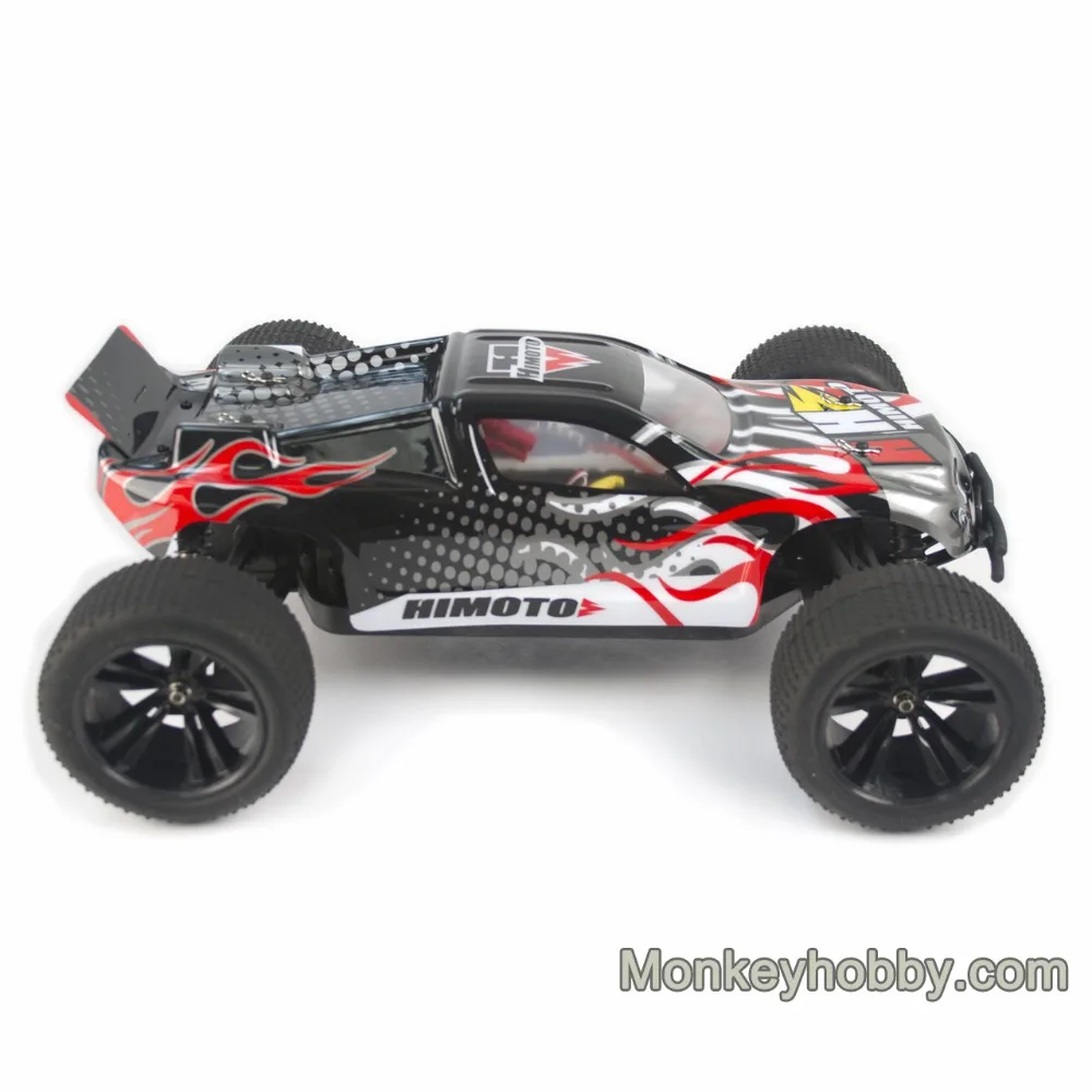 Himoto Katana 110 Scale RC Car RTR 4WD Electric f Road Truggy 24GHz Remote Control Brushless Version Car with Lipo Battery