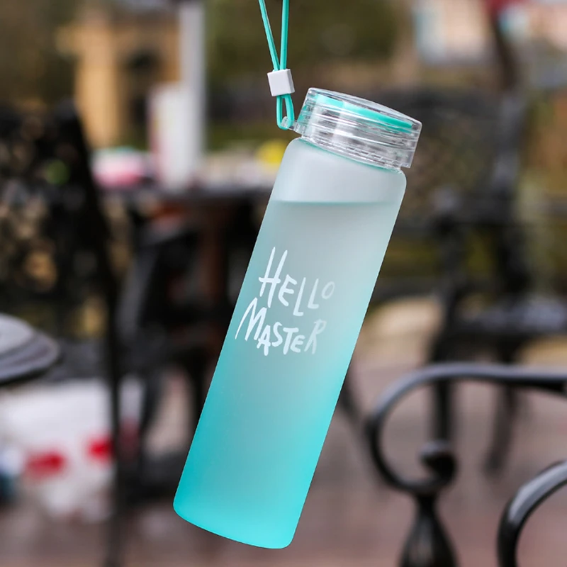 480ml Glass Water Bottle Colorful Outdoor Travel Drinking Bottle with Rope High Borosilicate Glass Sports Bottle Gym Hiking Gifts (7)