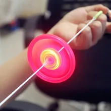 10PCS Led Rope Pull Flying toy Light Funny Kids Gifts Party Supplies LED Glowing Hand Pull
