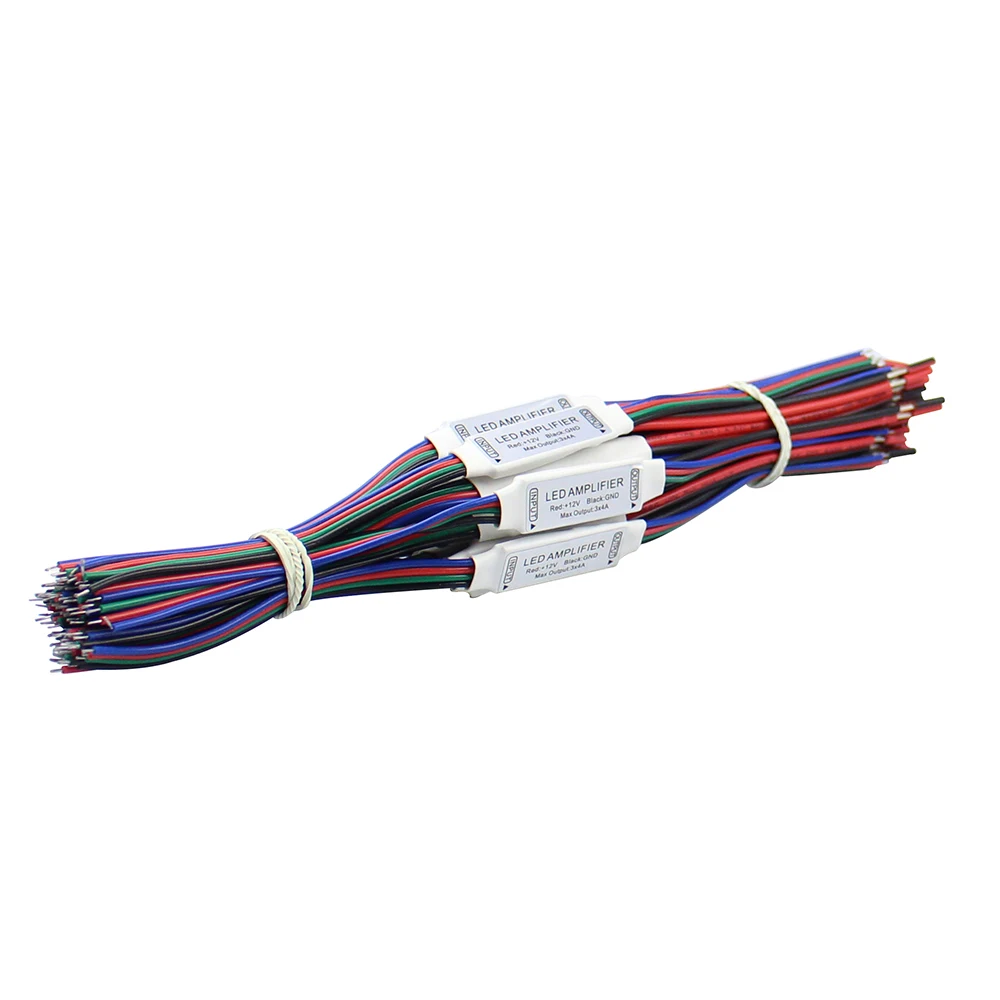 4 pin 12V 12A Мини Портативный LED RGB Усилитель контроллер для 5050/3528 SMD Светодиодная
