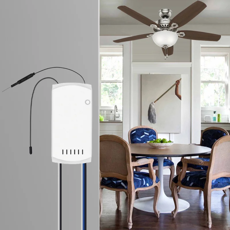 SONOFF IFan03 Wi-Fi потолочный вентилятор и пульт управления светом с 433 RF пульт дистанционного управления с Alexa Google Home через Ewelink