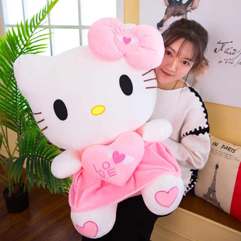 Мягкая Плюшевая Кукла HELLO KITTY в виде сердца ангела Ragdoll подушка Hello Kitty плюшевая