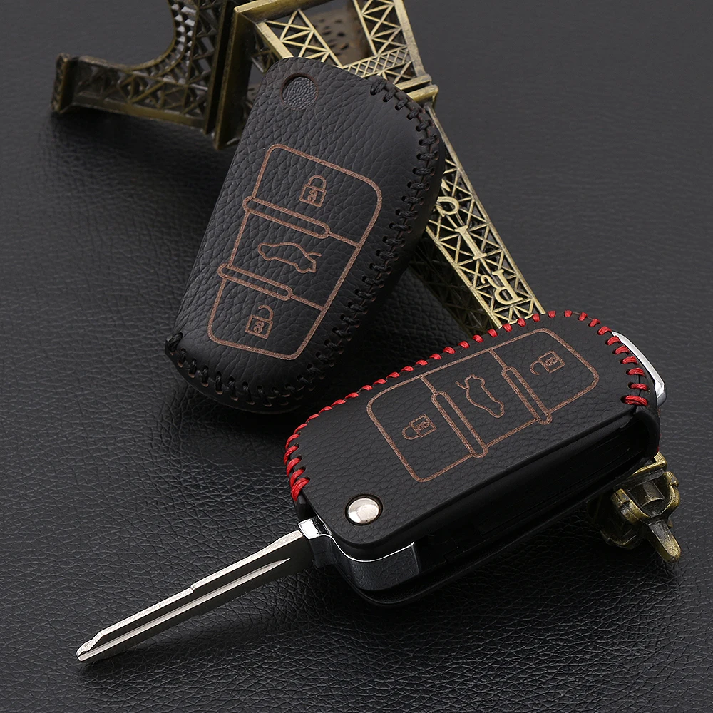 

Car Styling Leather Auto Key Protection Cover Case For Audi C6 A7 A8 R8 A1 A3 A4 A5 Q7 A6 C5 S3 S4 Car Holder Shell Car-Styling