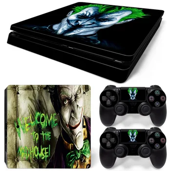 

free drop shippping newest wonderful skin for PS4 slim console and two controller covers skin sticker decals#TN-P4Slim-0065