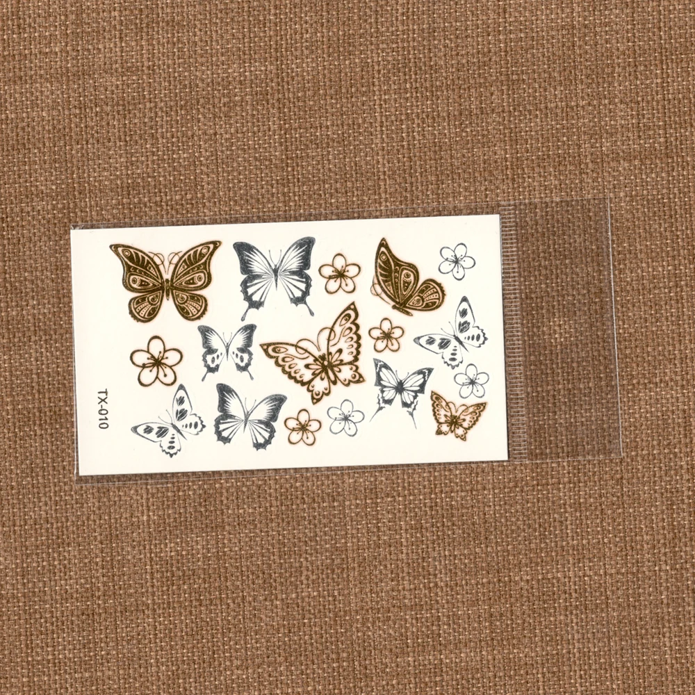 زهرة فراشة وهمية الوشم نمط معدني الذهب الشظية للماء المؤقتة ملصقات نقل المياه مثير الجمال الجسم الفن زهرة فراشة وهمية الوشم نمط معدني الذهب الشظية للماء المؤقتة ملصقات نقل المياه مثير الجمال الجسم الفن