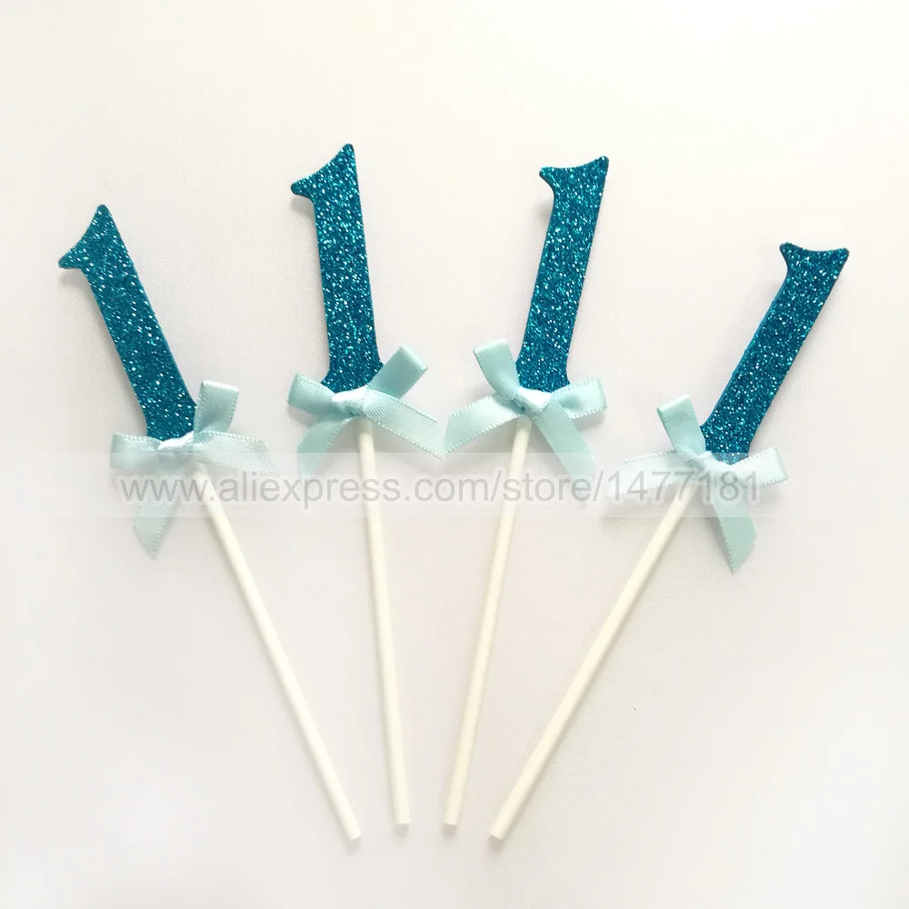 3 Number 1 cupcake picks the first birthday cupcake topper