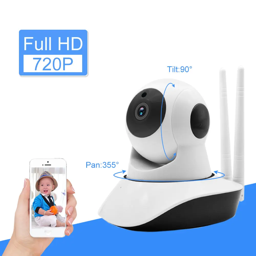 

Security Wireless IP Camera Wifi 720P HD Mini Two Way Audio Surveillance Camera IR Night Vision Home Baby Monitor CCTV SD Card