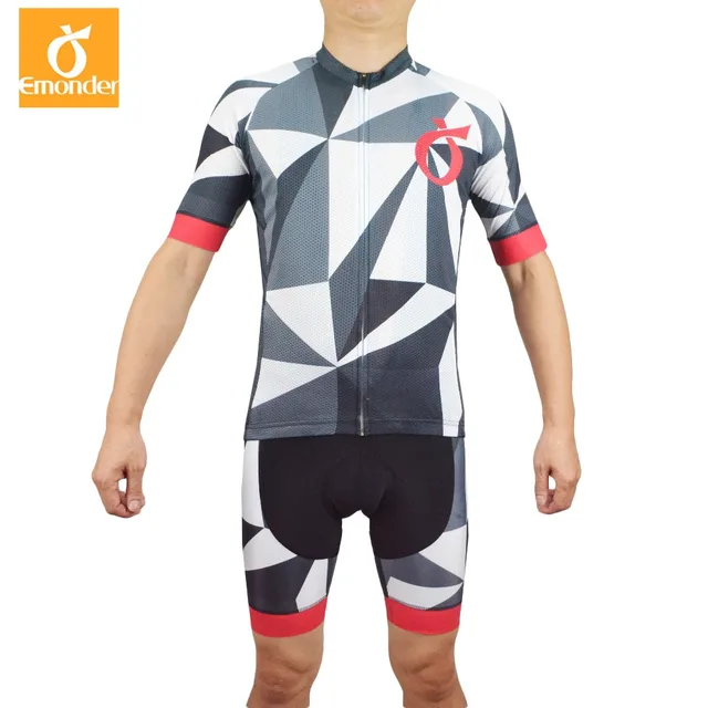 US $39.19 EMONDER Cycling Men's Triathlon Jersey Set Summer Team Short Sleeves Bike Clothing High Quality Bic