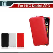 Новый Для HTC Desire 310 Dual SIM Случае Вверх и Вниз Open ИСКУССТВЕННАЯ Кожа Флип Чехол Для HTC Desire 310 Черный Белый Красный Цвет