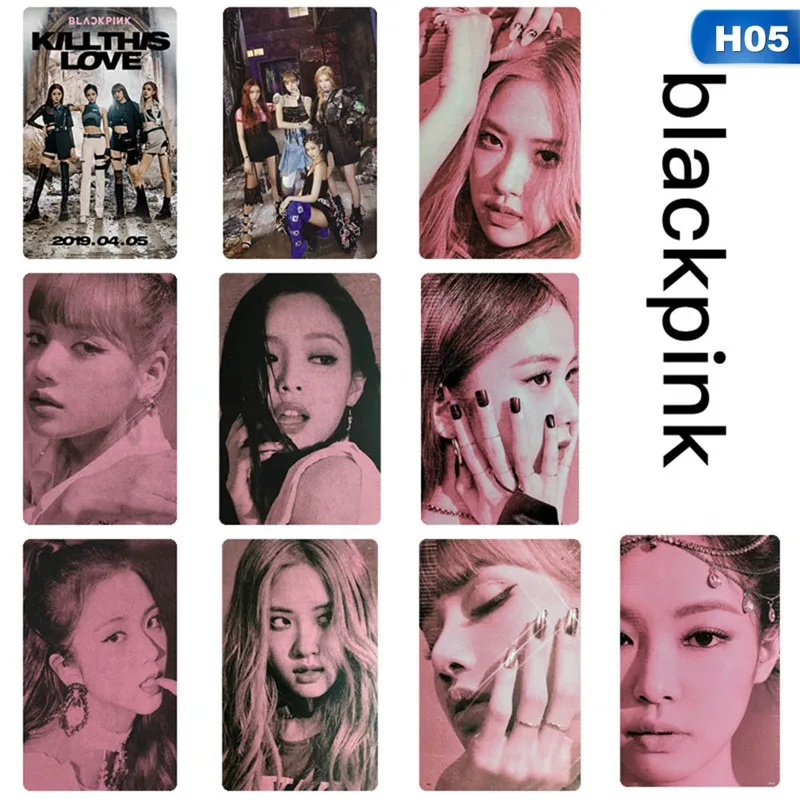 Kpop Blackpink Kill This Love Photo Stikcy Card Дженни Лиза HD фотостудия наклейка альбом кристальная карта наклейка - Цвет: H05