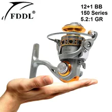 Mini Portable Pre-Loading Spinning Fishing Reels 12+1BB 5.2:1 Gear Ratio Metal Fishing Reels Pre-Loading Spinning Fishing Reels