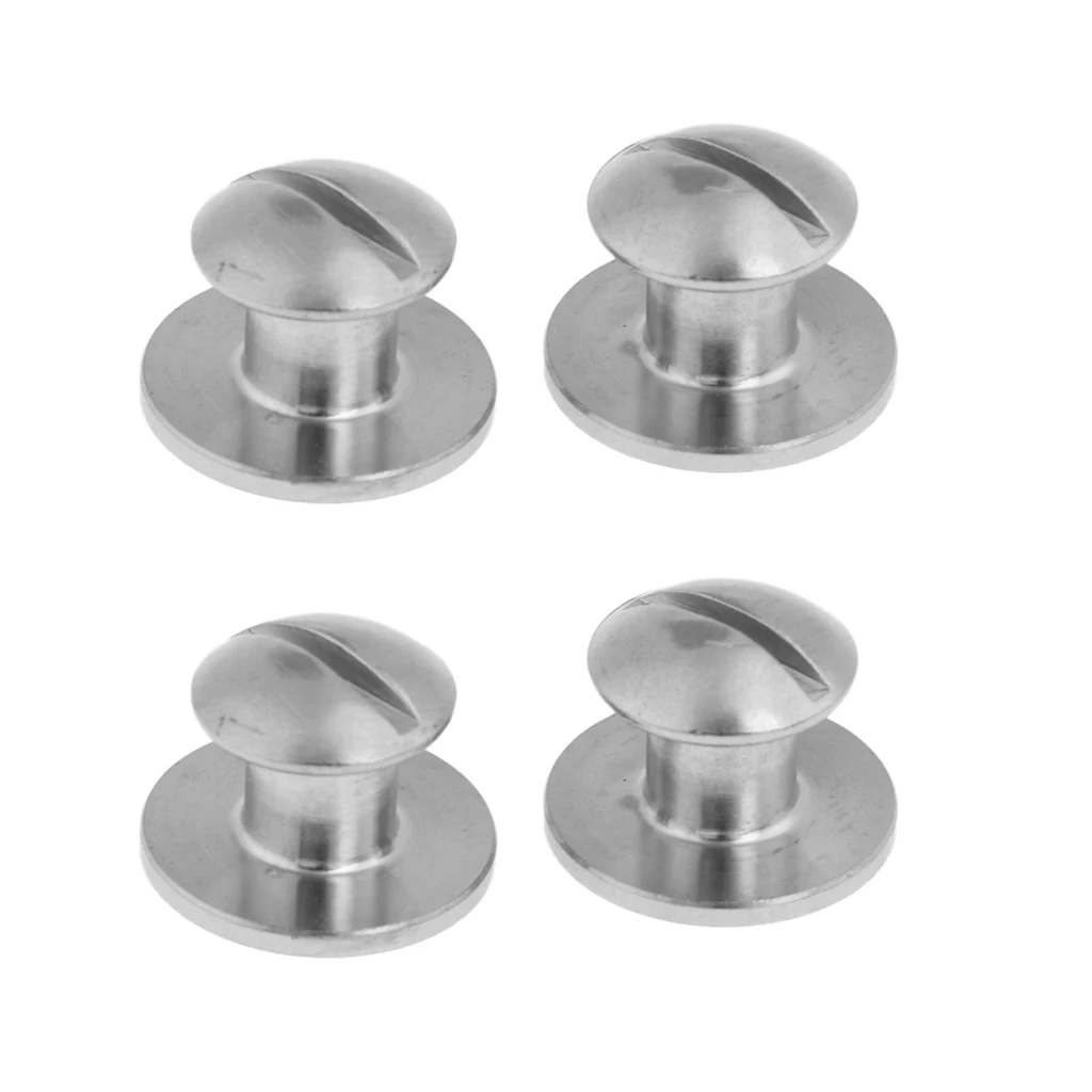 2 Pairs Durable Stainless Steel Tech Scuba Diving Dive BCD Backplate Pad Book Screws Replacement