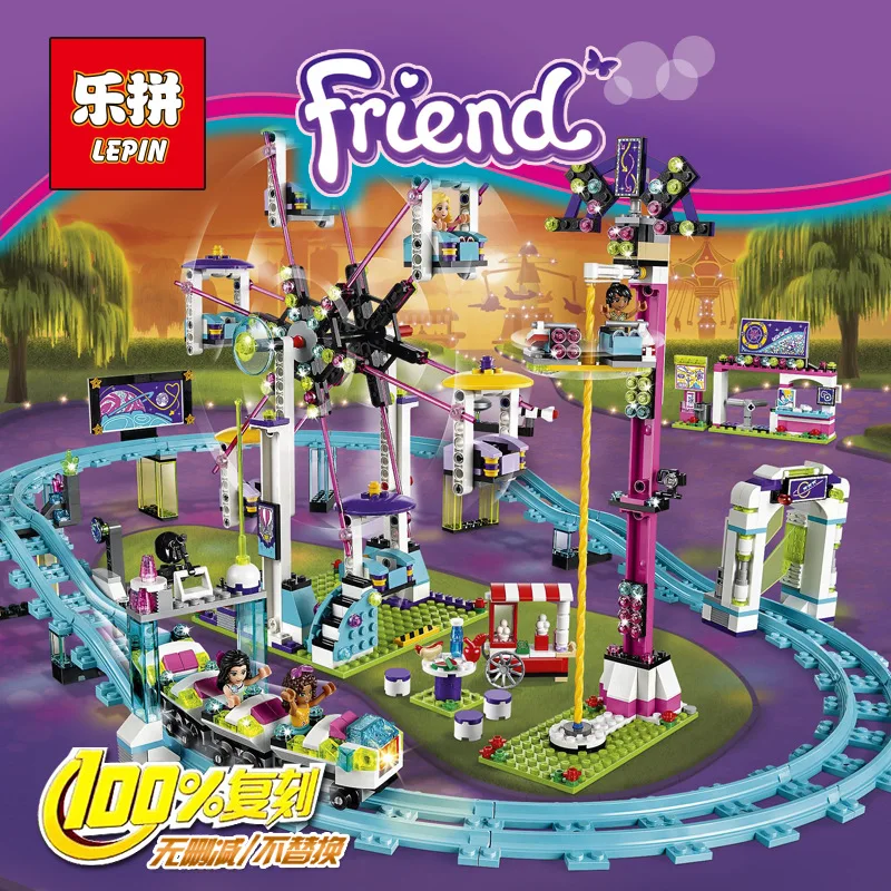 

Lepin 01008 Friends Series Ferris Wheel Playground Building Block 100% Compatible with Legoe 41130 Toy Christmas Gifts