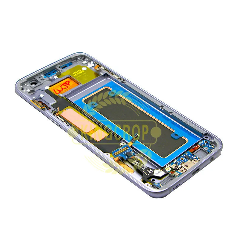 ЖК дисплей с рамкой для SAMSUNG GALAXY S7 EDGE G935 G935F сенсорный экран дигитайзером в сборе