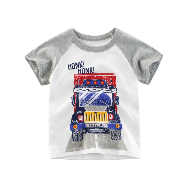 

Summer Children Fashion Outwear Boys Short Sleeve T Shirts Cartoon Cotton Underwear Kids Boys Cute Shirt Casual Clothes