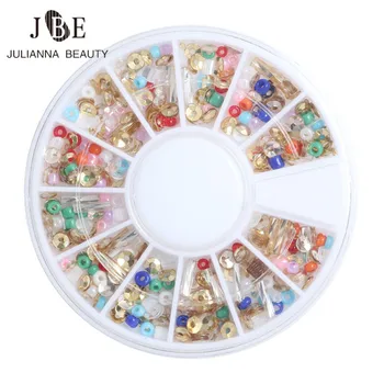 

240pcs/bag Mix Size Non Hot Fix Flatback Nail Art Rhinestones For Manicure Art Design 3d Glitter Decorations Gems For DIY Nails