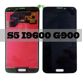 

For Samsung Galaxy S5 i9600 G900F G900M G900P/T/V Display LCD Screen Touch Digitizer Sensor Glass Panel Assembly + Adhesive+kits