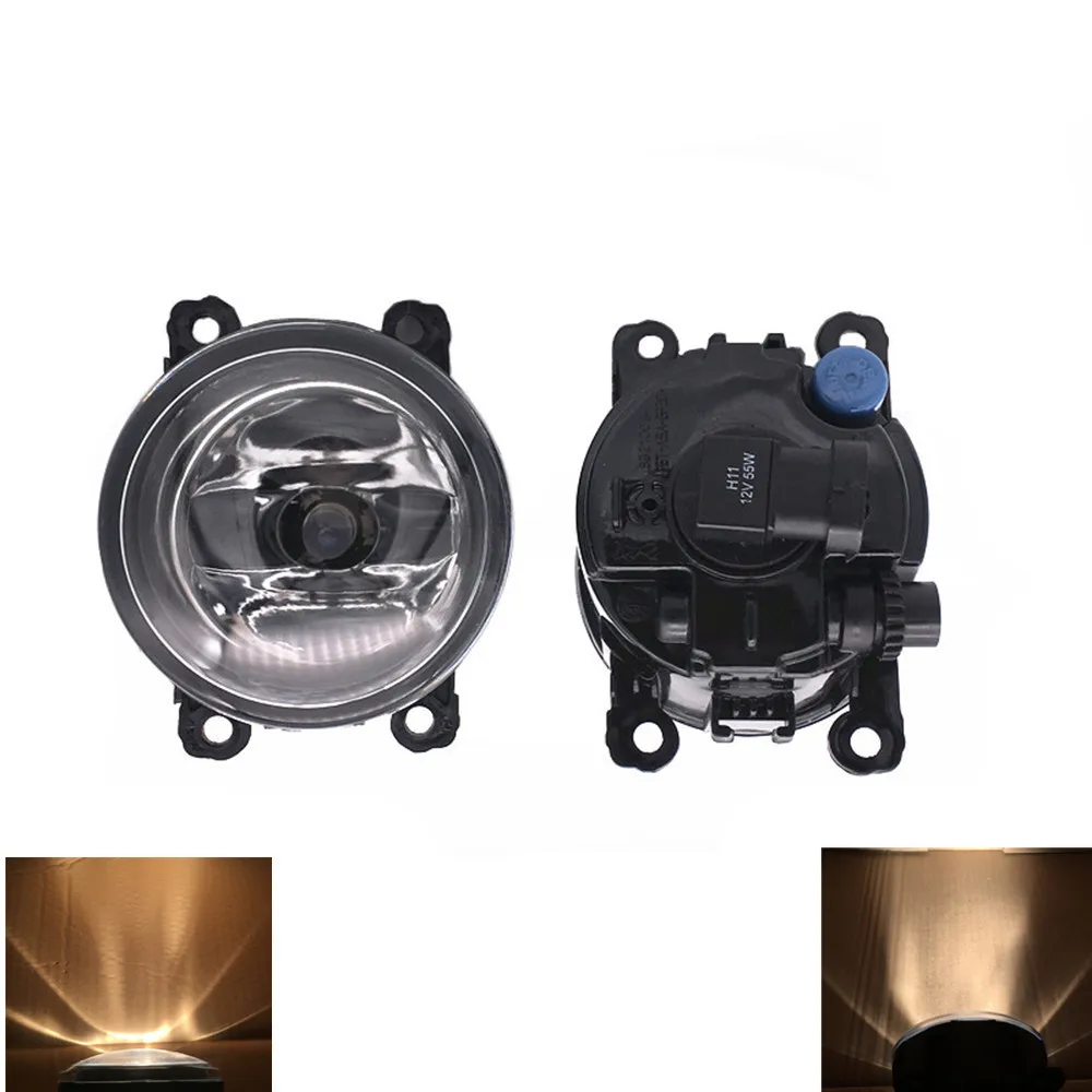 

2PCS H11 55W Halogen LED Fog Light Fog Lights Tempered Glass For Ford Focus MK2/3 Fusion Fiesta Tourneo Transit 2001-2015