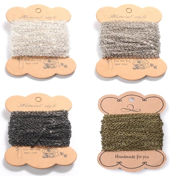 

Pandahall 10m Iron Cross Cable Chain DIY Roll Chain Jewelry Necklace Bracelet Making Silver/Golden/Antique Bronze/Platinum Color