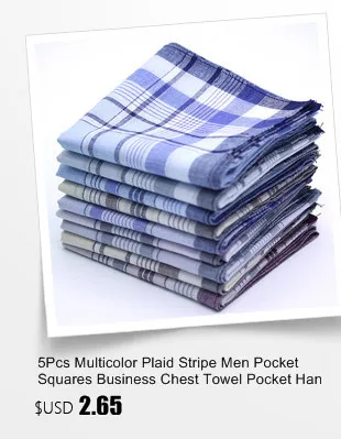 5 шт. многоцветный плед в полоску для мужчин карманные квадраты бизнес полотенце для сундуков карман носовые платки Hankies шарфы для женщин 100%