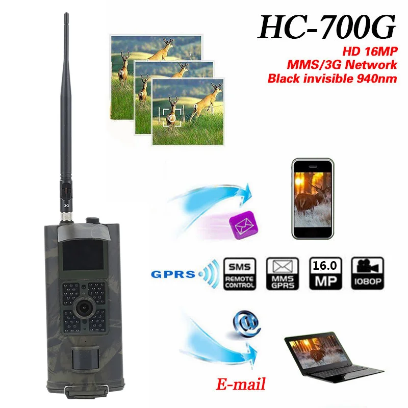 

HC300M HC700G Hunting Camera LCD Digital Trail Camera Scouting Infrared HD 12MP CMOS MMS GPRS Wild Hunting Camera 1080P Camera
