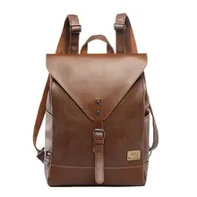 Three Box Men Vintage Backpack PU Leather Leisure Student School Bag Casual Travel Rucksack Business Bags 30 x 11 x 42cm Three Box Men Vintage Backpack PU Leather Leisure Student School Bag Casual Travel Rucksack Business Bags 30 x 11 x 42cm