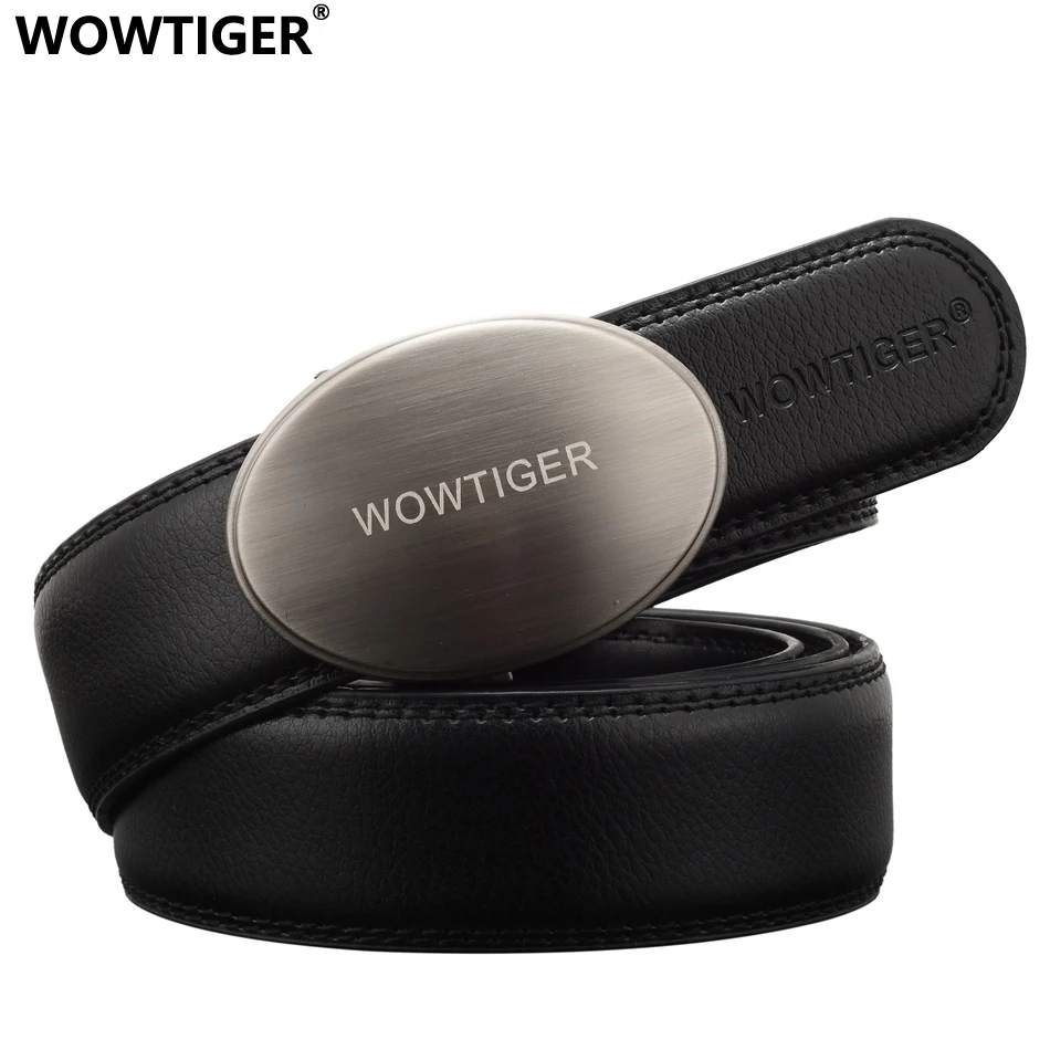 

WOWTIGER New Men Fashion Designer Luxury Famous Brand Designer High Quality Male Waist Leather Belts for Men ceinture homme