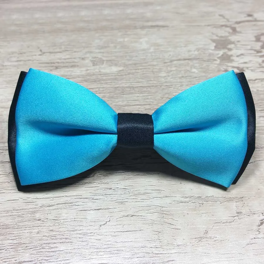 Новые однотонные Цвет Для мужчин галстуки Мода дружки Цвет ful съемный воротник галстуки-бабочки для Для мужчин прямая Распродажа - Цвет: L3