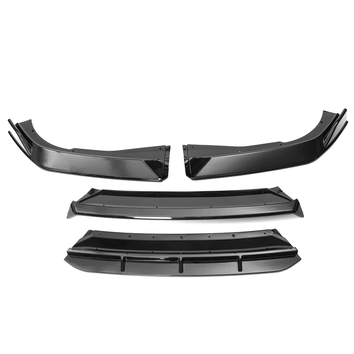 4pcs Car Front Bumper Lip Splitter Body Kit Spoiler Splitter Front Bumper Lip For Honda For Accord 10th Gen Sport