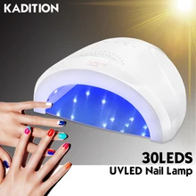 Kadition автоопределение аппарат для сушки ногтей Солнце-одна 2-в-1 УФ-светодиодный светильник 48 Вт Сушилка для ногтей 30 светодиодный s лак для ногтей гель-лампа для Полимеризации Гель-лака для ногтей