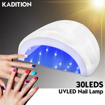 

KADITION Auto Sensing Nail Dryer Machine SUN-ONE 2-in-1 UV LED Lamp 48W Nail Dryer 30 LEDs Gel Dryer Lamp for Curing Nail Polish
