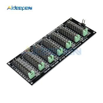 

7 Seven Decade 1R - 9999999R Programmable Adjustable SMD Resistor Slide Resistor Board Step Accuracy 1R 1% 1/2 Watt Module 200V