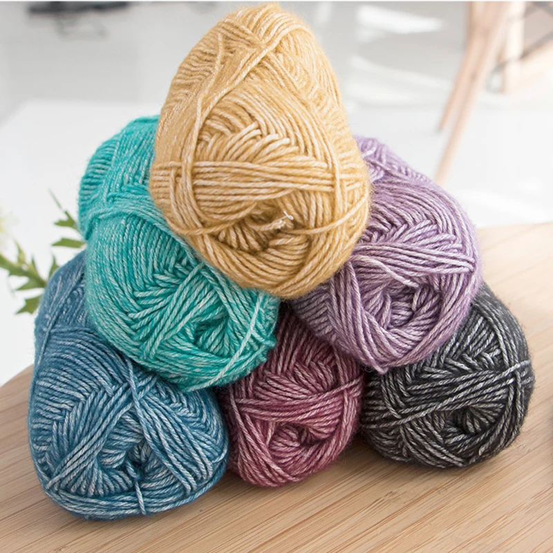 300g/lot Baby Cotton Blended Yarn For Hand Knitting High Quality Fancy Yarn Crochet Tape Thread