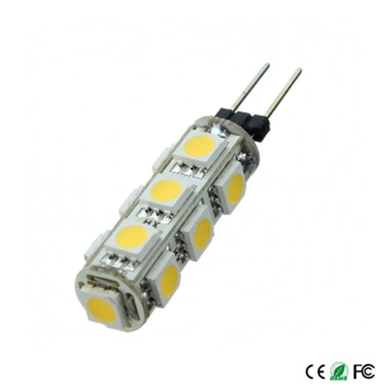 10 шт./лот G4 светодиодные лампы 13 светодиодных чипов 5050 SMD 6 Вт прожекторы высокого